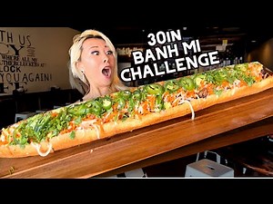 30 IN BANH MI CHALLENGE at Wings N Mi in Murrieta, CA!! #RainaisCrazy