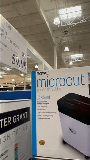 $20 off Royal Shredder Micro-Cut Paper Shredder, 14-Sheet, Black/White