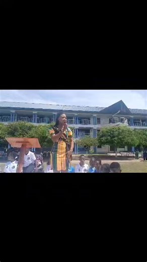 Asakia addresses students of Great Victory Academy in Bolgatanga. This is part of her tour of parts of the region after her return. Asakia was the first runner-up of GMB. #A1RADIO | A1 Radio 101.1MHz