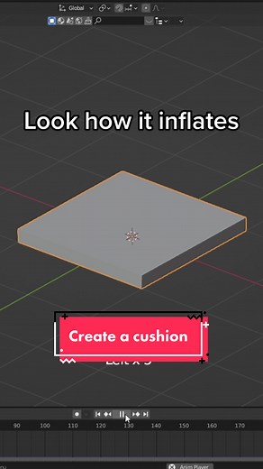 Let's make a cushion in Blender 🤩#b3d #blendertutorial #blendercommunity #digitalartist #blender3d #artistsoftiktok #3dmodeling