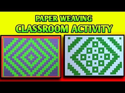 Easy Paper Weaving Pattern for Classroom | Educational Craft for Kids