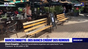 Barcelonnette: désaccords autour de l'installation de bancs publics devant la terrasse d'un bar | BFM DICI