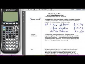STA2023 Chapter 7 Video 3 Sampling Variation the Sampling Distribution