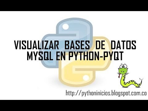 ¿CÓMO VISUALIZAR BASE DE DATOS MYSQL EN PyQT-PYTHON?