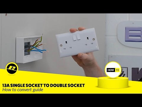 How to Change a Single Socket to a Double Socket (UK 3-Pin)