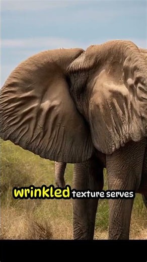 The Wrinkles That Keep the Elephant Cool 🐘 #NatureFacts