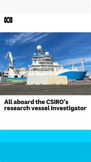 8.3K views · 102 reactions | We're on a boat! Come explore the CSIRO's research vessel Investigator  #Science #EastAustralianCurrent #Oceanography | ABC Science | Facebook