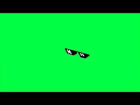 MLG Thug Life Glasses Greenscreen - Video Effect (HD) | Video Effects Green Screen
