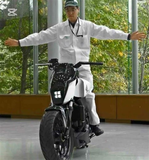 JAPANESE SELF-BALANCING BIKE. #shortvideo. #technology