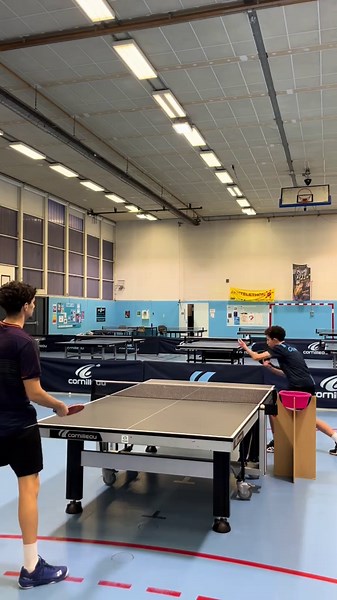 🔵⚪️ BEST OF ⚪️🔵 🙌 Maxence et Abel se sont confrontés à André ce mercredi ! 💪 🏓@cruz 🔵 EN AVANT LE CPQ ! 🔵