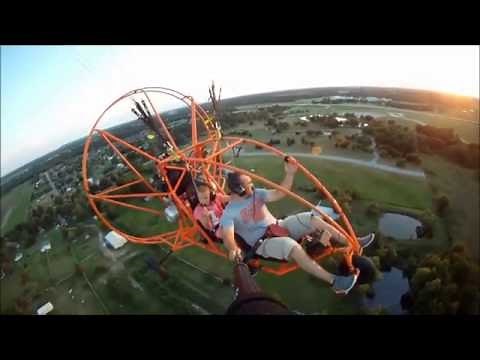 power paraglider 4 stroke trike parachute tandem seating