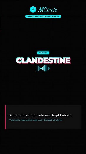 Learn English: What is Clandestine? | Vocabulary Shorts
