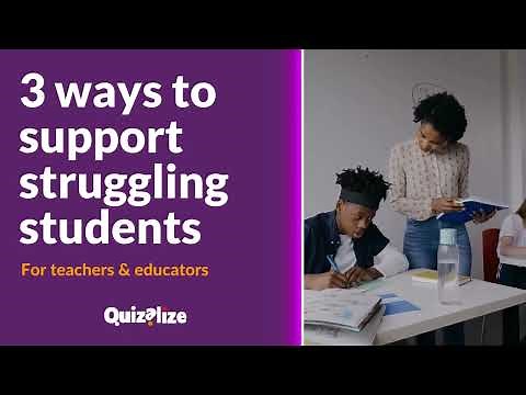 3 ways to support struggling students