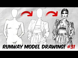 How to Draw a Runway Fashion Model Step by Step
