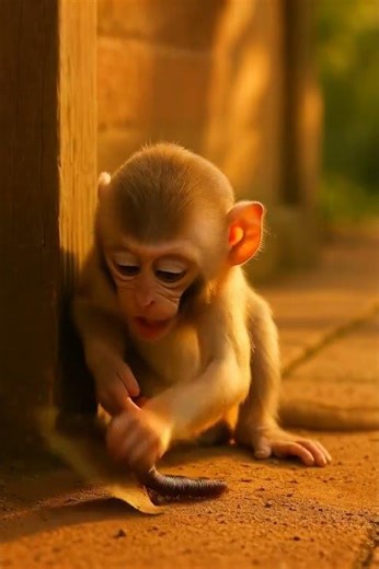 Monkey Faces Creepy Horror