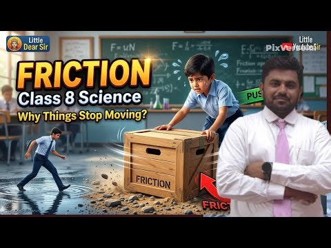 Friction Class 8 Science | Full Chapter Explanation in Easy Words | Little Dear Sir