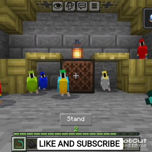 Minecraft Dancing Parrots 🦜 #shorts #minecraft #viral #trending