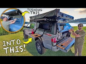 Truck Camper UPGRADE! Flip Out Kitchen & More Storage..