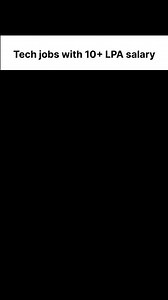 How to Get ₹10+ LPA in Tech 🚀(Best Career Paths Explained) #tech #career #shorts #students #support