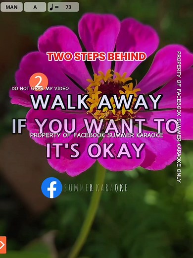 13K views · 151 reactions | Two Steps Behind Karaoke Song with Lyrics #foryoupageシ #karaoke #karaokehits #karaokeversion #lovesongs | Summer Karaoke | Facebook