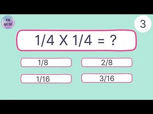 Divide and Multiply Fractions | Fractions Quiz