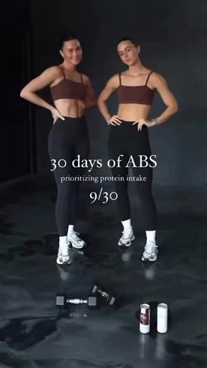 Aubri & Liv Fitness on Instagram: "Challenge yourself! 30 days of this ab circuit + prioritizing protein, and we’ll swear by these results. Remember, slow intentional movement is key. Really feel it! Love this program? We’ve got plenty more: upper body, lower body, and everything in between. Link in bio. ❤️‍🔥❤️‍🔥"