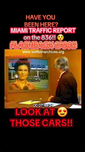 FLASHBACK 1980 in Miami on the 836 For a Traffic Report, With a Look at I-95 Too!! Who Else is THIS South Florida OLD and Has Been In These Exact Spots Countless Times?? 💝🤔 #flashbacksouthflorida #miamicars #miamilife #southflorida #oldcars #driving #carlovers #OldSouthFlorida #SoFloNostalgia #ThrowbackFlorida #VintageSoFlo #RetroFloridaVibes #MiamiMemories #SouthFloridaHistory #oldmiami #LostSouthFlorida #oldflorida #miamihistory #fortlauderdale #miami #70smiami #80smiami #dadecounty #the70s 