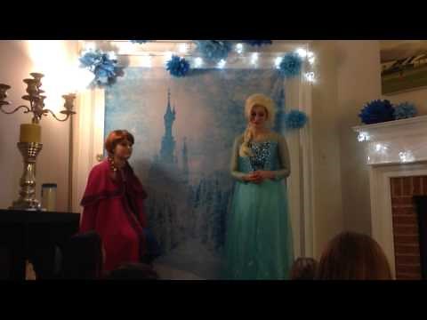 Frozen Birthday party- Let it Go with Elsa and Anna