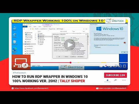 RDP Wrapper Worked 100% on Windows 10 Ver 20H2