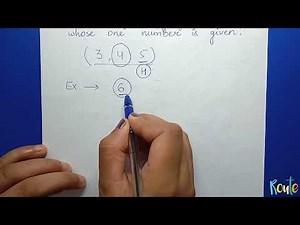 How to find Pythagorean Triplet whose one number is given? ll Square and Square root ll Class 8