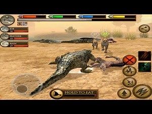 Crocodile VS Cheetah, Lion, Hippo in Ultimate Savanna Simulator