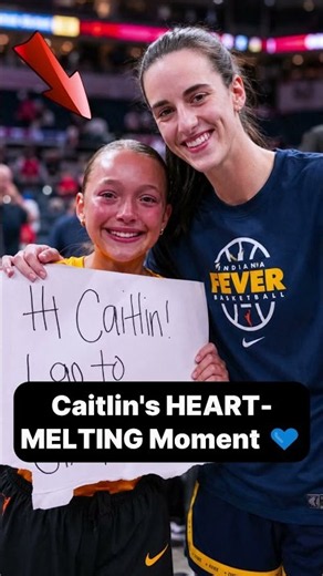 She Burst Into Tears After Meeting Caitlin 😭 #caitlinclark #basketball