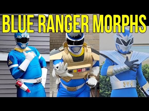 Power Rangers Blue Ranger Fan Morphs
