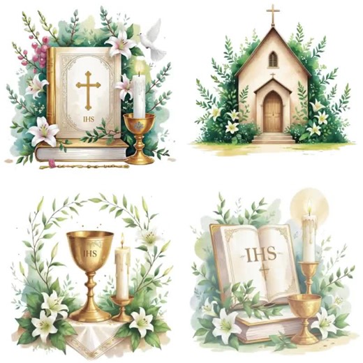 18 PNG First Communion | Holy Communion Clipart | Religious Graphics | Transparent Background - Etsy