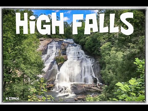 High Falls 4K - Dupont Forest State Park - Awesome Hike to this beautiful 125 Foot Waterfall !!