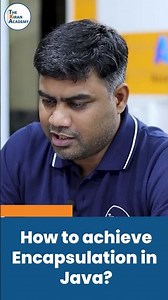 Java Interview Question | How To Achieve Encapsulation In Java? | #shorts #kiransir #java
