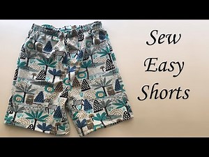 How to sew easy shorts for boy | Copy jersey shorts pattern and sew super easy shorts for a boy