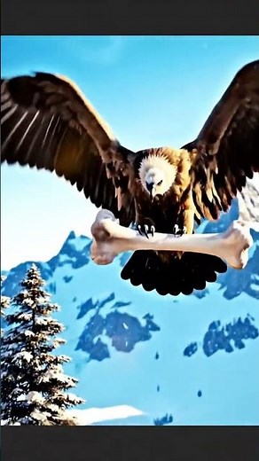 🪶 Bearded Vulture – The Bone-Crushing King of the Mountains! 🏔️🔥