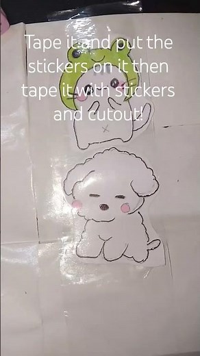 make home-made diy sticker with me! (easy and cheap!) ❤️😊 #viral # art #craft #stickers #tutorial