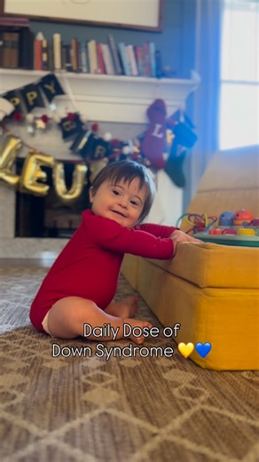 A L L I E + F A M I L Y on Instagram: "Milestones do come slower for kids with Down Syndrome, their muscles have to work much harder to grasp things that come naturally to others. When I learned this during pregnancy I really thought it would mess with me, I'd never had to really "work" with my older 6 kids to do things (aside from walking help) because they just naturally breezed through milestones. So the thought of not just needing to work with them but have outside help like therapy felt lik