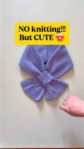 No Waste DIY! How to Make a Neck Warmer from an Old Sweater (No Knitting) #shorts #sewingtutorial