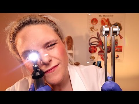 A Realistic ASMR Ear Exam, Ear Cleaning & Hearing Test Roleplay