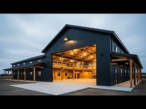 From Empty Land to a Palace-Like Barndominium | Full Build 🔥🏡