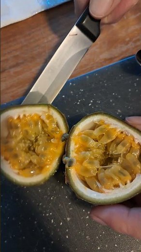 Passionsfrucht lecker 😋 essen Maracuja exotische Frucht