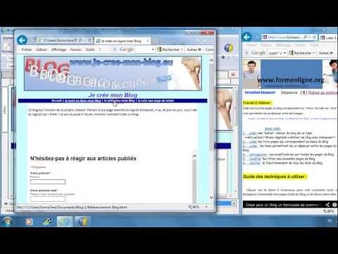 Créer plusieurs pages html liées par un menu identique avec Kompozer