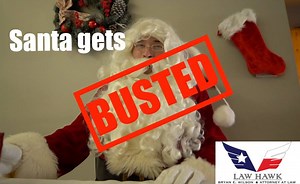 Santa gets arrested for domestic violence...but is he innocent?? 📷 Tribal Video | Bryan E. Wilson, The Texas Law Hawk