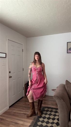 First Gunne Sax gifted to me by my sweet mother. Frye boots also gifted from my mother in law. & they go perfectly together. @gma_nini @LoLoMad they know me very well. feeling special already and my birthday isn’t even here yet ❤️‍🔥 #ootd #secondhandfashion #vintagefashion #thrifttok