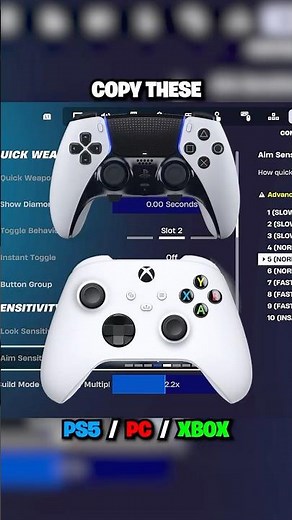 NEW BEST Controller Settings... 🎯✅ #fortnite #shorts