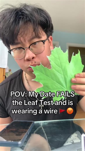 Not only did he fail the leaf test but he also popped el wiro #leaftest #diamondgym #date #foryoupage #xybca