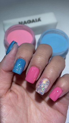 DIY Vibrant Spring Dip Nails Tutorial